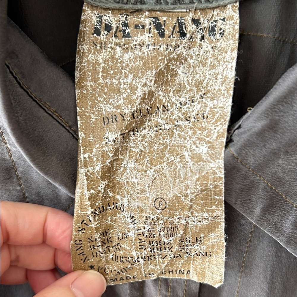 Da-Nang Silk Blouse with Copper Sequin Shoulders size S - Picture 7 of 11